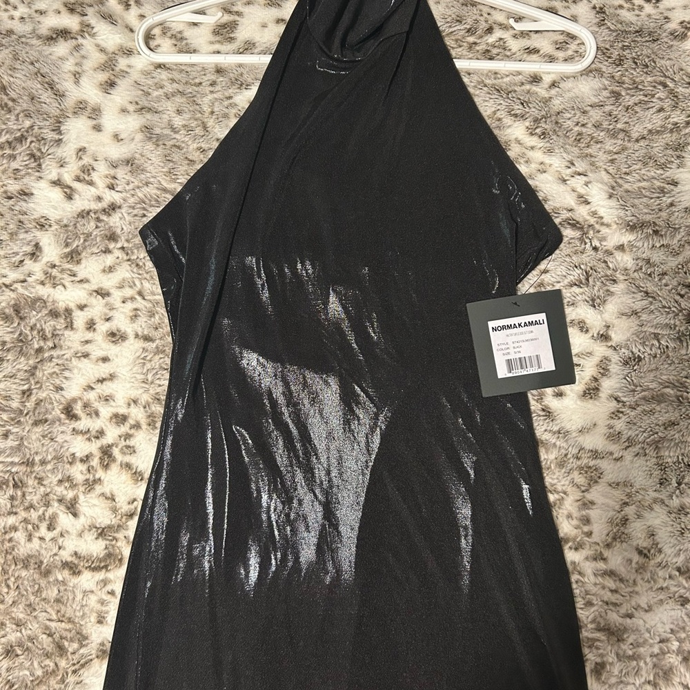 Norma Kamali Halter Neck Gown